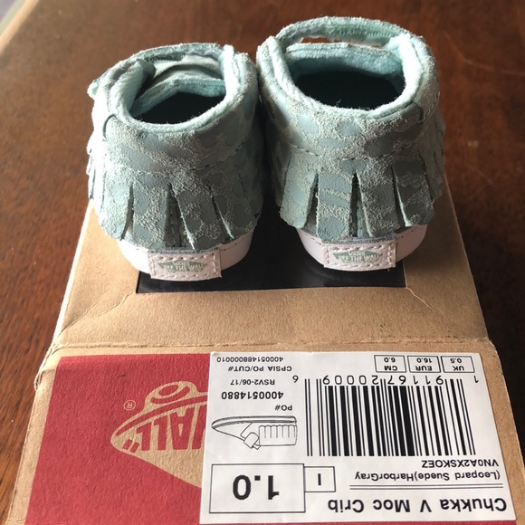 NWT Vans Chukka V Moc Crib Leopard Suede - Picture 3 of 8